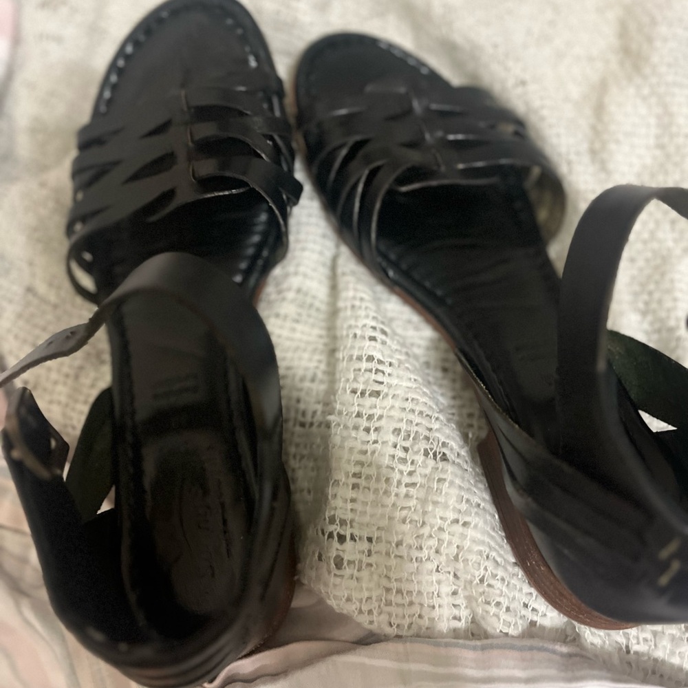Spring Step Black Ravi Sandals-worn a few times